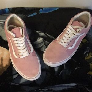 Vans pink low top sneakers size 10